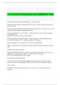 LA County Paramedic Accreditation Test 100&percnt; solved
