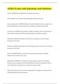 AODA Exam with Questions and Solutions