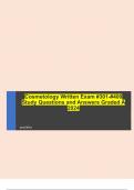 Cosmetology Written Exam &num;301-&num;400 Study Questions and Answers Graded A 2024 