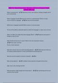 NURS-311&colon; Mental Assessment -Questions with Correct Answers&sol; Expert verified&sol; 100&percnt; Pass