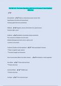 PSU BIO 161&colon; The Brain-Questions with Correct Answers&sol; Latest Update&sol; 100&percnt; Pass