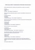 WGU C836 - Fundamentals of Information Security Exam&period; LATEST UPDATED VERSION