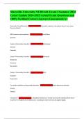 Maryville University NURS 661 Exam 3 Summer 2024 Latest Update 2024-2025 Actual Exam Questions and 100&percnt; Verified Correct Answers Guaranteed A&plus;