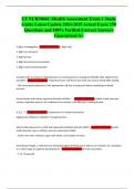 UF NUR3066C-Health Assessment Exam 1 Study Guide Latest Update 2024-2025 Actual Exam 250 Questions and 100&percnt; Verified Correct Answers Guaranteed A&plus;