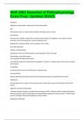 NUR 2063 Essential of Pathophysiology Exam Prep&period; Updated 2024&sol;5&period;