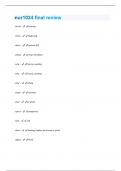 nur1024 final review  Questions And Answers Rated A&plus; New Update Assured Satisfaction