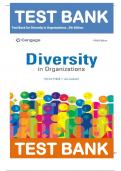Test Bank for Diversity in Organizations&comma; 5th Edition by Bell&comma; Leopold&vert;&vert; Complete Guide A&plus;