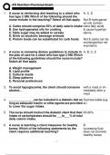 PACKAGE DEAL FOR ATI RN NUTRITION PROCTORED NEWEST 2024 ACTUAL EXAM QUESTIONS AND CORRECT DETAILED ANSWERS&lpar;VERIFIED ANSWERS&rpar; ALREADY GRADED A&plus; COMPLETE