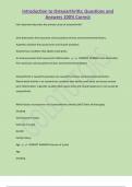 Introduction to Osteoarthritis&semi; Questions and  Answers 100&percnt; Correct 