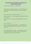 Introduction to osteoarthritis&semi; Questions and  Answers 100&percnt; Correct 