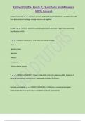 Osteoarthritis- Exam 2&semi; Questions and Answers  100&percnt; Correct 