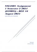 SSL2601 Assignment 1 Semester 2 2024 &lpar;859093&rpar; - DUE 16 August 2024
