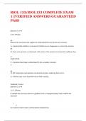 BIOL 133&sol;BIOL133 COMPLETE EXAM  1&vert;&vert;VERIFIED ANSWERS GUARANTEED  PASS