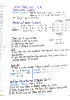 MAT223 Review Notes Linear Algebra