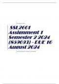 SSL2601 Assignment 1 Semester 2 2024 &lpar;859093&rpar; - DUE 16 August 2024