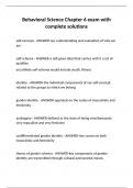 Behavioral Science Chapter 6 exam with complete solutions&period;
