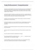 Code Enforcement- Comprehensive exam 2024 with 100&percnt; correct answers