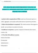 WGU D391 HEALTHCARE ECOSYSTEMS &lpar;2024&rpar; QUESTIONS WITH COMPLETE SOLUTIONS EXAMS COMPILATION BUNDLE  &vert;BRAND NEW&excl;&excl;&excl;