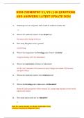 HESI CHEMISTRY V1&sol;V2 &lpar;140 QUESTIONS AND ANSWERS&rpar; LATEST UPDATE 2024