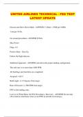 UNITED AIRLINES CURRENT BUNDLED EXAMS WITH QUESTIONS AND VERIFIED ANSWERS