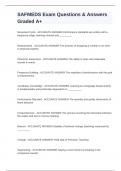 SAFMEDS Exam Questions & Answers Graded A&plus;