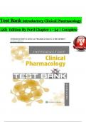 TEST BANK For Introductory Clinical Pharmacology&comma; 12th Edition By Susan Ford&comma; Verified Chapters 1 - 54&comma; Complete Newest Version