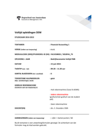 Tentamen Financial Accounting 1 15 juni 2015 met uitwerkingen