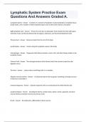 Lymphatic System Practice Exam Questions And Answers Graded A&period;