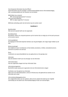Samenvatting Informatieveiligheid &lpar;Literatuur &plus; Hoorcolleges&rpar;