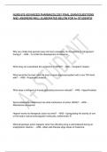 NURS 676 ADVANCED PHANURS 676 ADVANCED PHARMACOLOGYRMACOLOGY