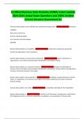 Certified Business Data Analytics &lpar;CBDA&rpar; Latest Update 2024-2025 Actual Exam Questions and 100&percnt; Verified Correct Answers Guaranteed A&plus;