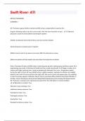 Swift River- ATI Questions And Answers With Verified Solutions Graded A&plus;