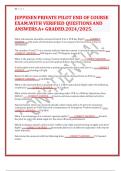 JEPPESEN PRIVATE PILOT END OF COURSE EXAM&period;WITH VERIFIED QUESTIONS AND ANSWERS&period;A&plus; GRADED&period;2024&sol;2025&period;
