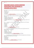 MASTERY EXAM 2&period;WITH VERIFIED QUESTIONS AND ANSWERS&period;A&plus; GRADED&period;2024&sol;2025&period;