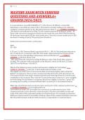 MASTERY EXAM&period;WITH VERIFIED QUESTIONS AND ANSWERS&period;A&plus; GRADED&period;2024&sol;2025&period;