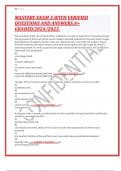 MASTERY EXAM 5&period;WITH VERIFIED QUESTIONS AND ANSWERS&period;A&plus; GRADED&period;2024&sol;2025&period;