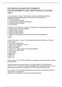 FDA REGULATIONS FOR COSMETIC ESTABLISHMENTS AND THEIR PRODUCTS &lpar;FDAR-CEP&rpar;