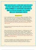 EDF 6223 EXAM 1 AND EDF 6223 EXAM 2  LATEST 2024 WITH 100&plus; QUESTIONS  AND CORRECT ANSWERS GRADED A&sol;  EDF ACTUAL EXAMS 1 & 2 MOST  RECENT 2024&sol;2025 &lpar;NEW&excl;&rpar;