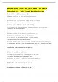 Maine Real Estate License Practice Exam
