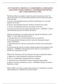 CITI TRAINING&comma; MODULES 1-24 &lpar;BIOMEDICAL RESEARCH&rpar; QUESTIONS WITH EXPERTLY ANSWERED QUESTIONS&vert;  100&percnt; GURANTEED SUCCESS&period;