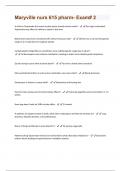 Maryville nurs 615 pharm- Exam&num; 2 Updated 2024&sol;2025 Actual Questions and answers with complete solutions