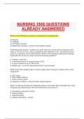  NSG 3500 &lpar;Maternal&rpar; Exam 1 QUESTIONS AND ANSWERS ALREADY GRADED  A perinatal nurse explains to a new nurse that a female fetus has developed ovary by a&period; 8 weeks b&period; 10 weeks c&period; 12 weeks d&period; 16 weeks - ansB  The perinatal nurse explains to an adolescent tha