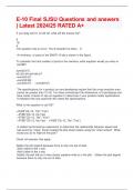 E-10 Final SJSU Questions and answers &vert; Latest 2024&sol;25 RATED A&plus;