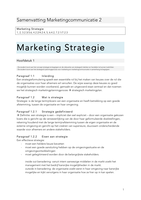 Samenvatting Marketing Strategie