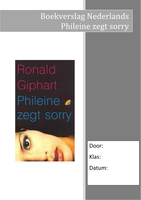 Boekverslag: Phileine zegt sorry - Ronald Giphart