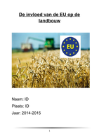 PO: De invloed van de EU op de landbouw 