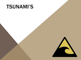 Powerpoint presentatie tsunami's
