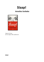 Boekverslag "Slaap!" door Annelies Verbeke (VWO5)