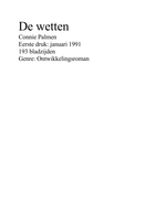 Connie Palmen - De wetten - Werkstuk