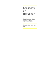 Leesverslag 'Het Diner' - Herman Koch